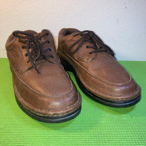 Dr, Scholls Men's Brown Leather Victory Shoes Massaging Gel Insoles 12 W Lace Up - Picture 3 of 10